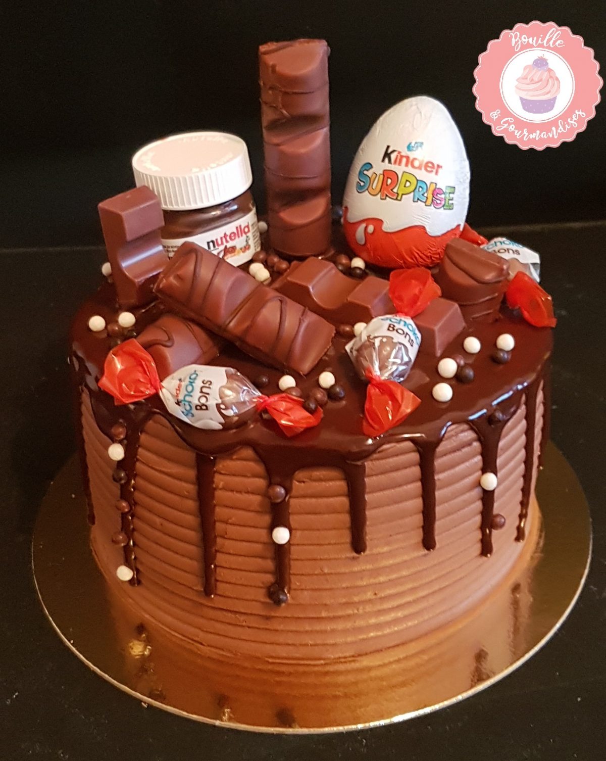 Un layer cake Kinder Bouille et Gourmandises